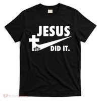 Jesus Did It Faith Cross Christian T-Shirt thumb 0