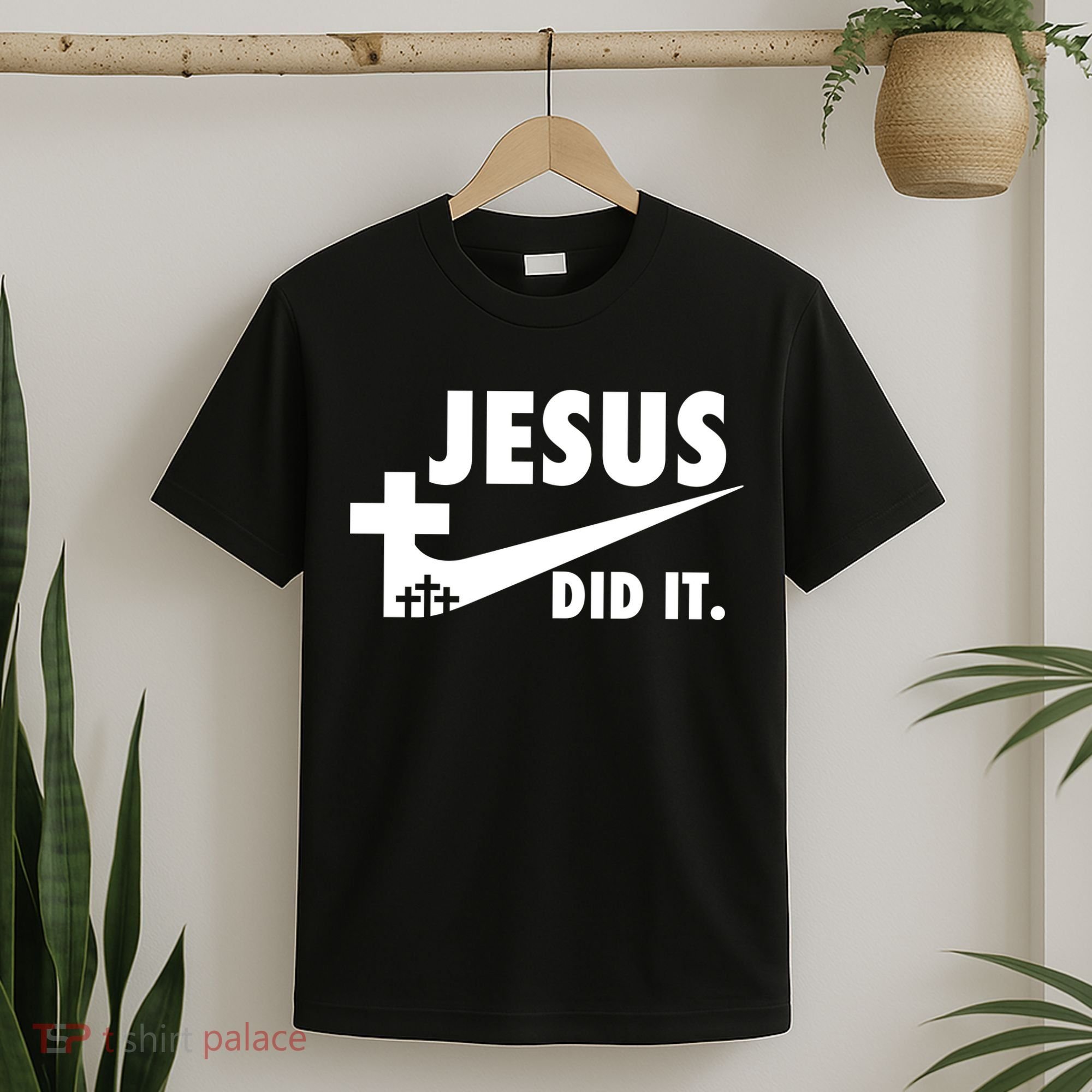 Jesus Did It Faith Cross Christian T-Shirt