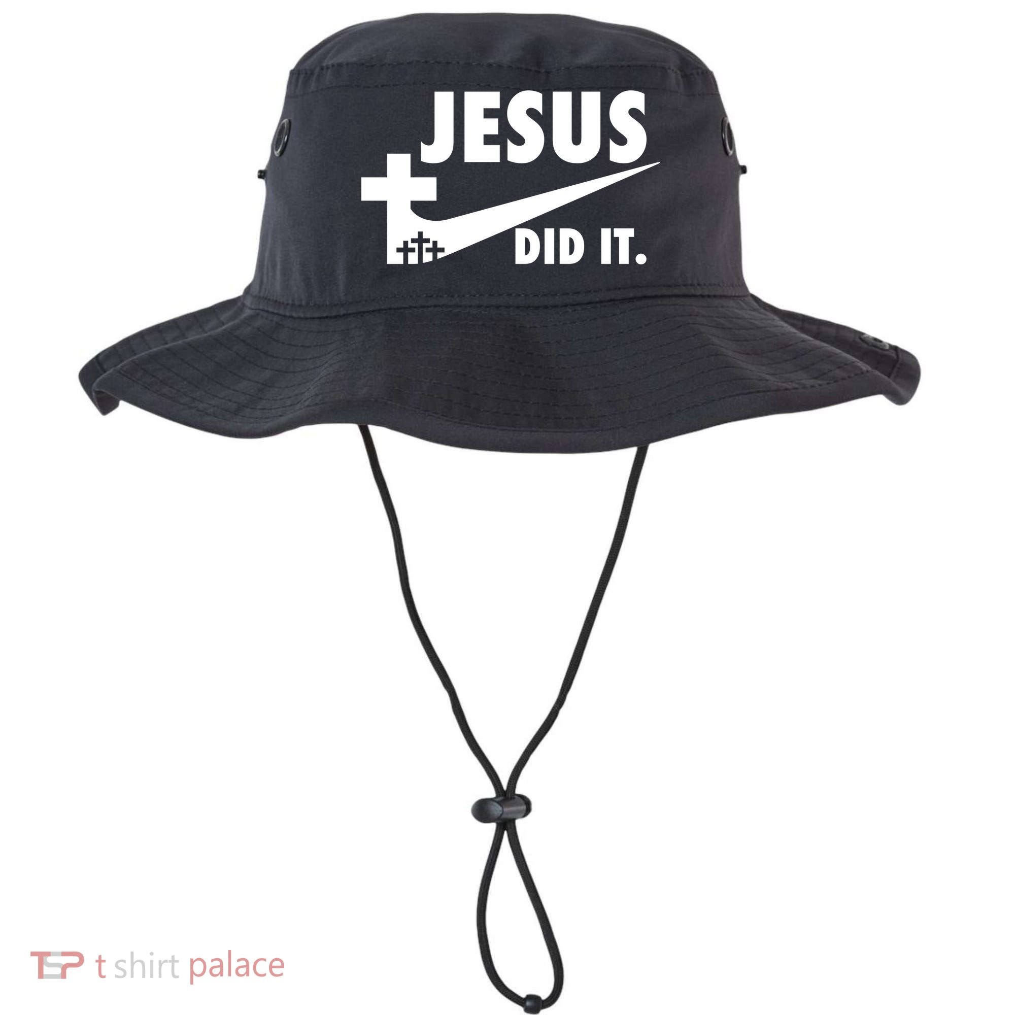 Jesus Did It Faith Cross Christian Bucket Hat