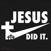 Jesus Did It Faith Cross Christian Women's Hoodie thumb 2