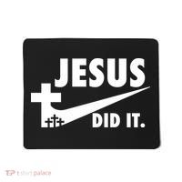 Jesus Did It Faith Cross Christian Mousepad thumb 0