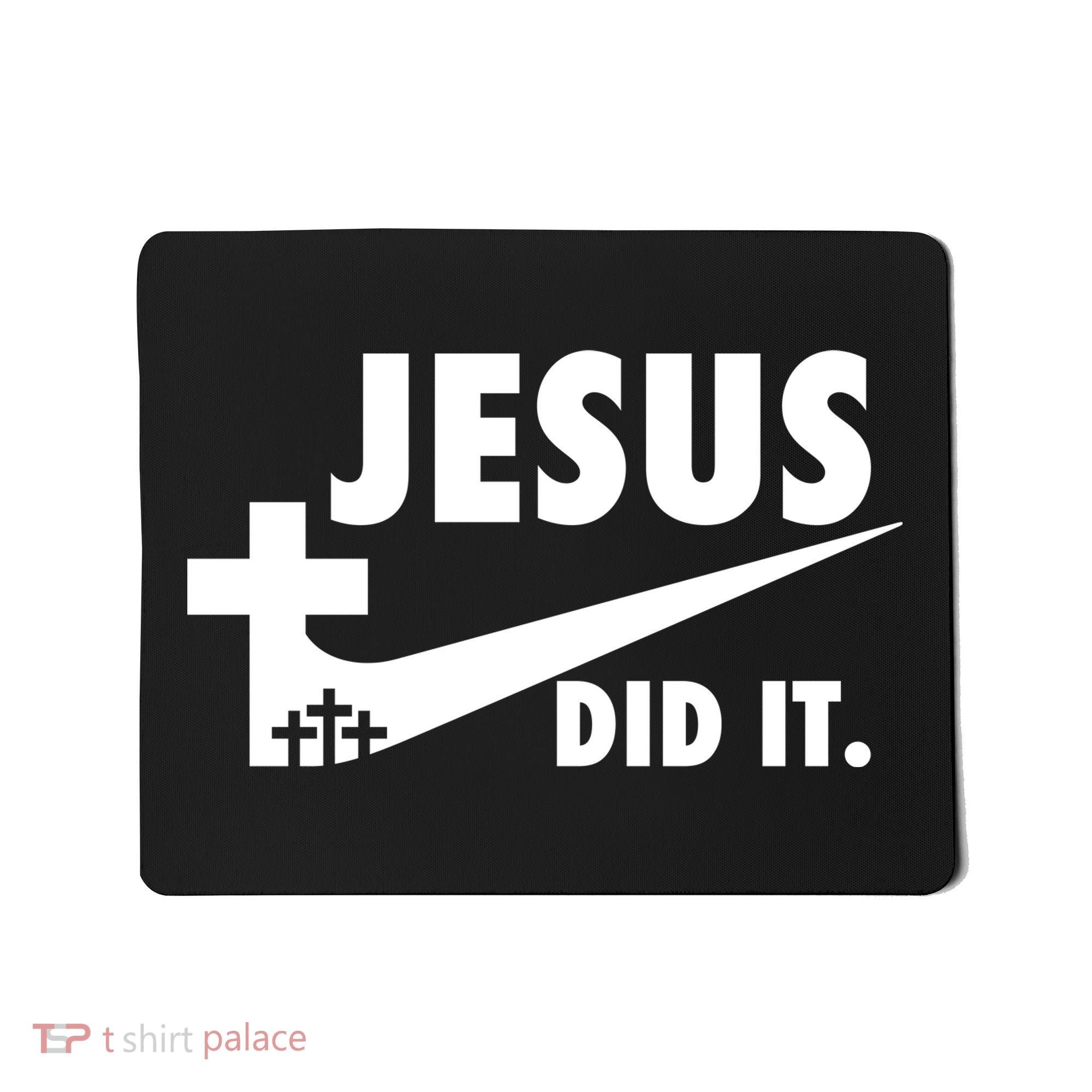 Jesus Did It Faith Cross Christian Mousepad