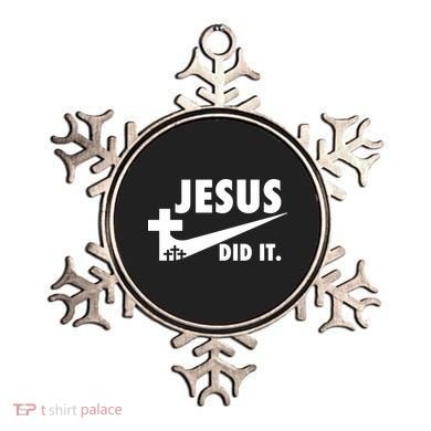 Jesus Did It Faith Cross Christian Ornament