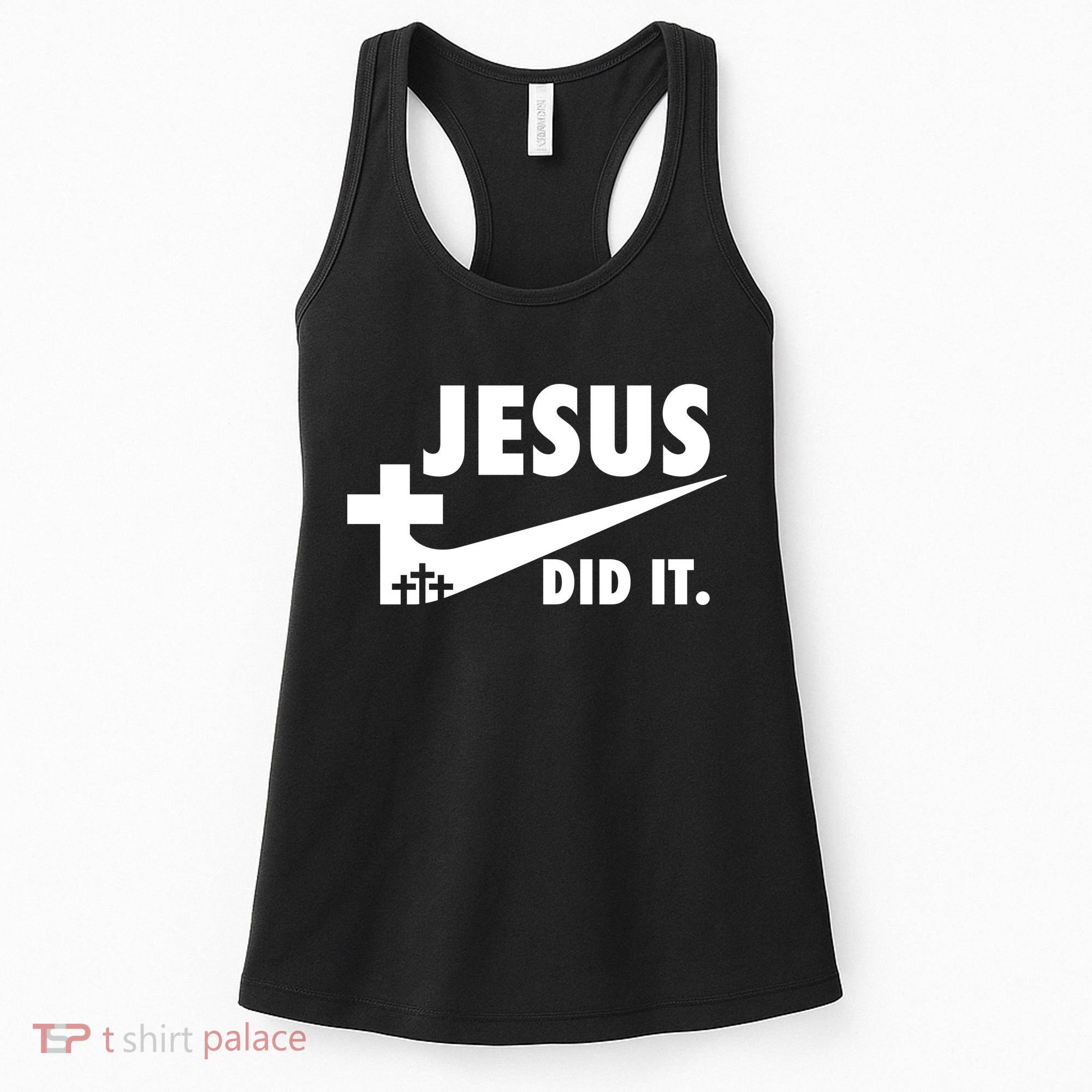 Jesus Did It Faith Cross Christian Women's Tank Top