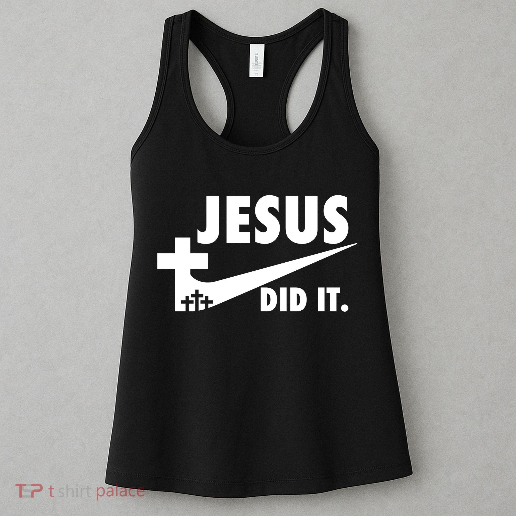 Jesus Did It Faith Cross Christian Women's Tank Top