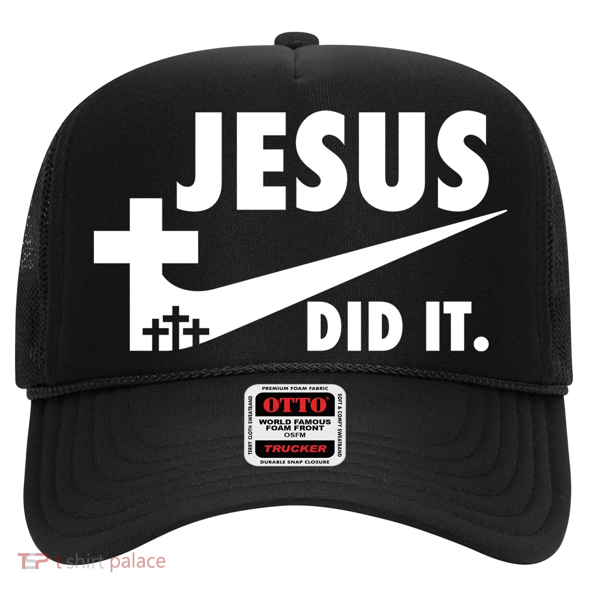 Jesus Did It Faith Cross Christian Hat