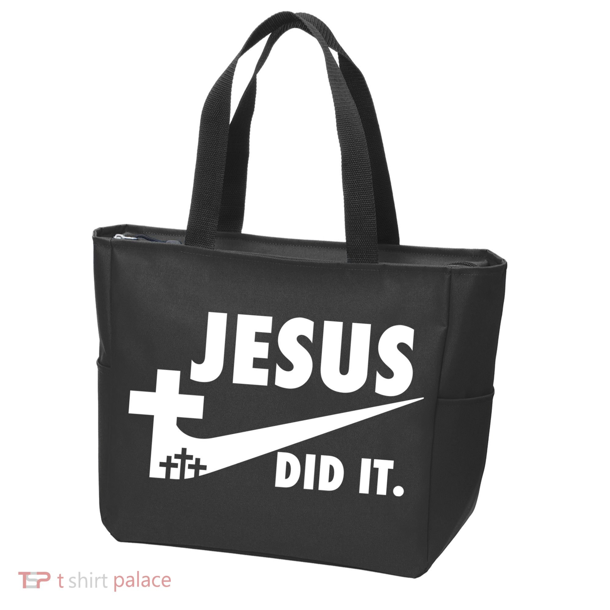 Jesus Did It Faith Cross Christian Tote Bag
