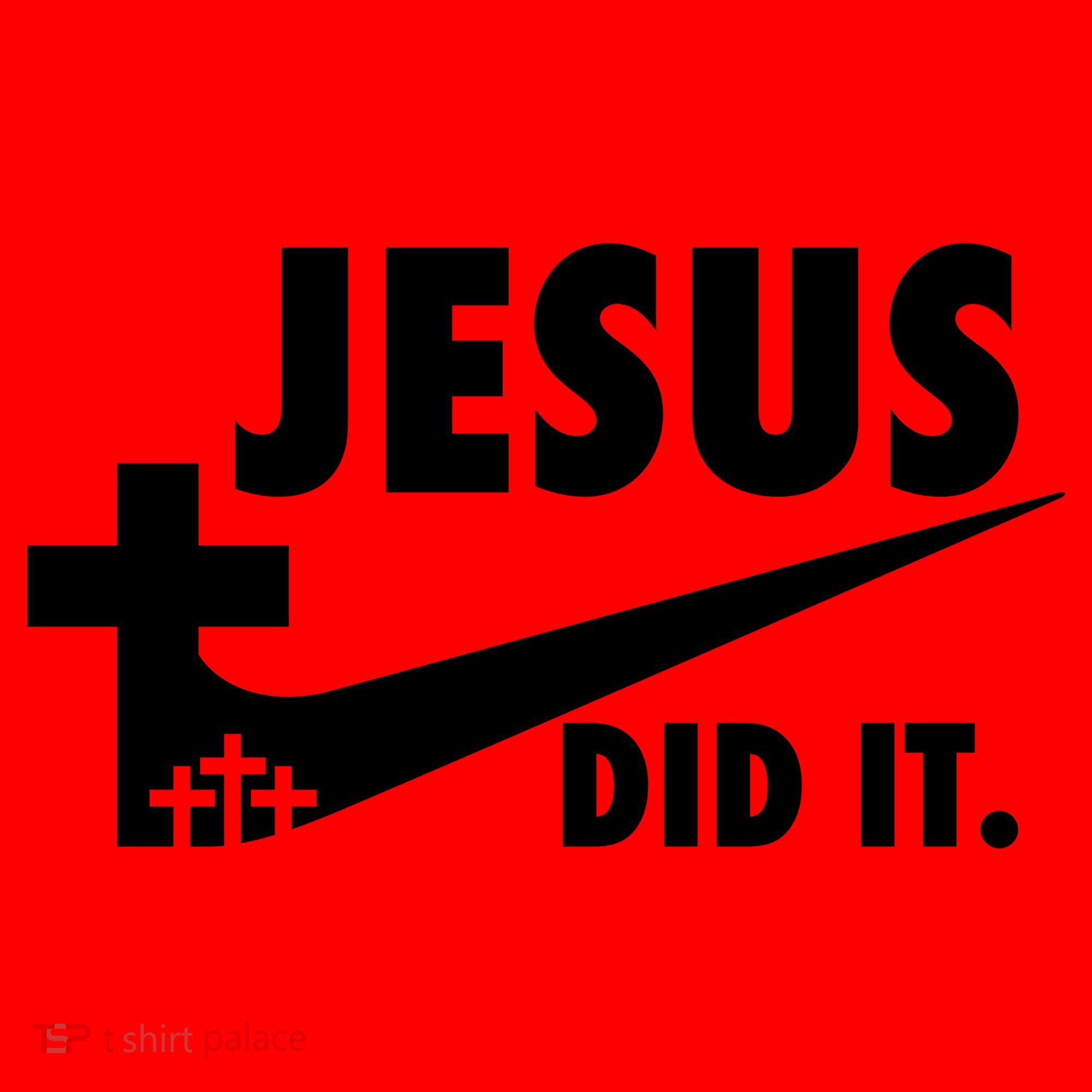 Jesus Did It Faith Cross Christian Santa Hat