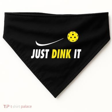 Just Dink It Funny Pickleball USA-Made Doggie Bandana