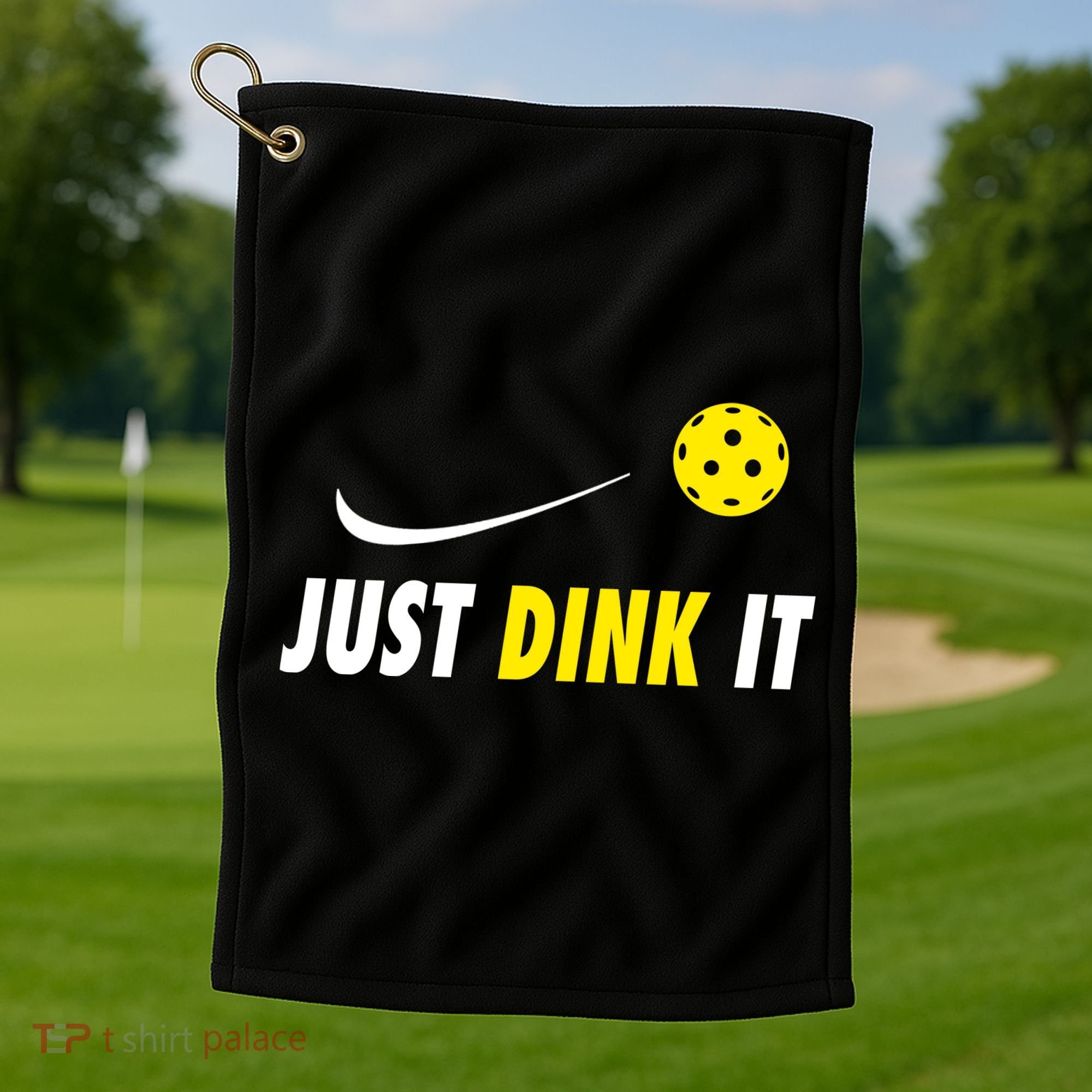 Just Dink It Funny Pickleball Golf Towel