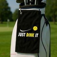 Just Dink It Funny Pickleball Golf Towel thumb 2