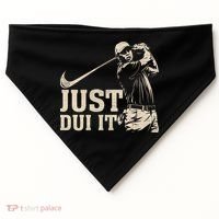 Just Dui It Funny Golf Parody USA-Made Doggie Bandana thumb 0