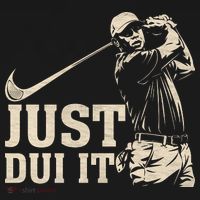 Just Dui It Funny Golf Parody Backpack thumb 2
