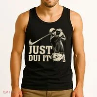 Just Dui It Funny Golf Parody Tank Top thumb 3