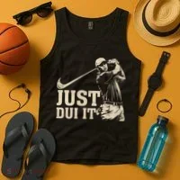 Just Dui It Funny Golf Parody Tank Top thumb 4