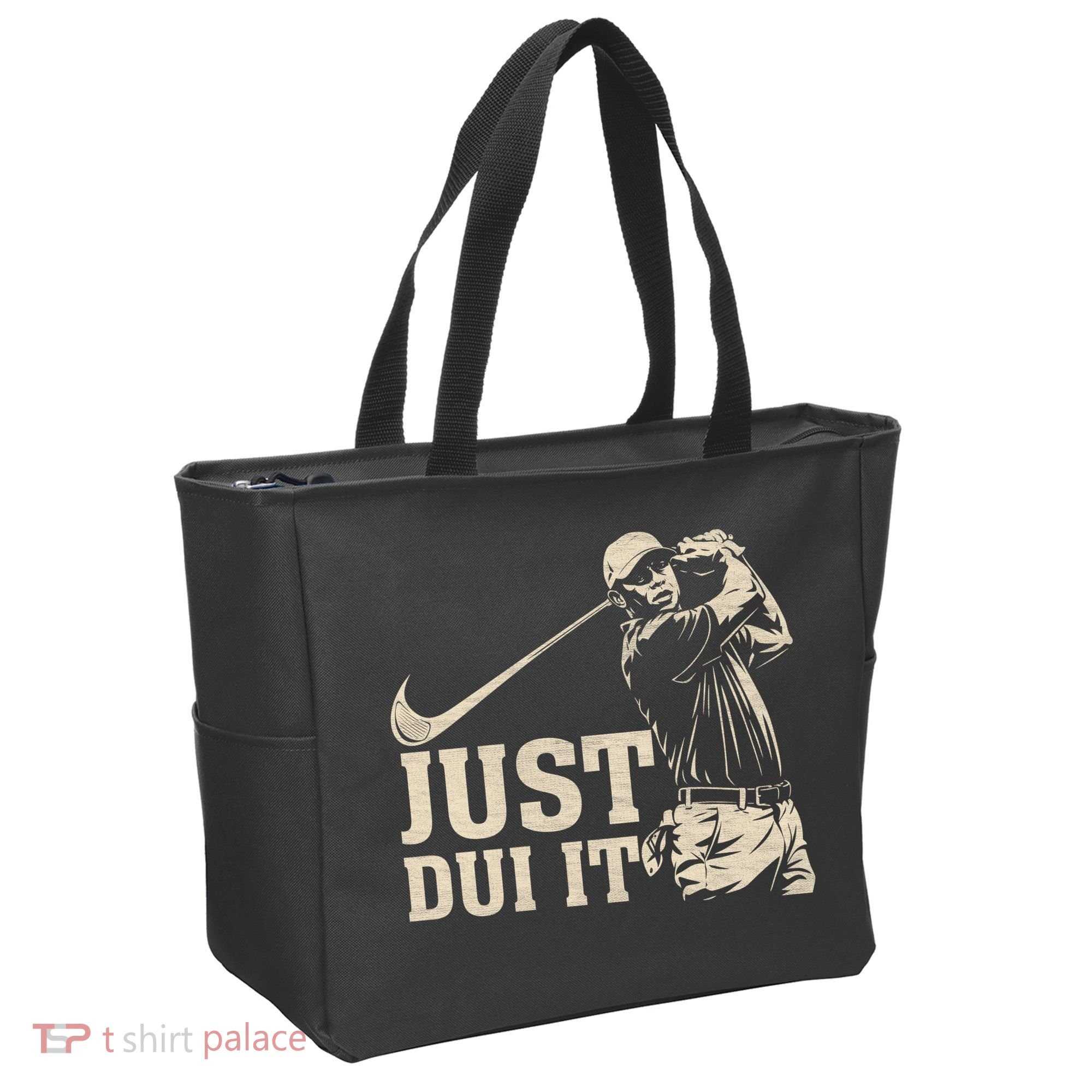 Just Dui It Funny Golf Parody Tote Bag