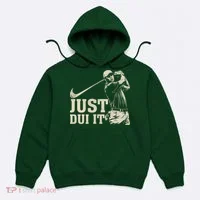 Just Dui It Funny Golf Parody Hoodie thumb 0
