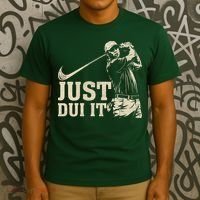 Just Dui It Funny Golf Parody T-Shirt thumb 3