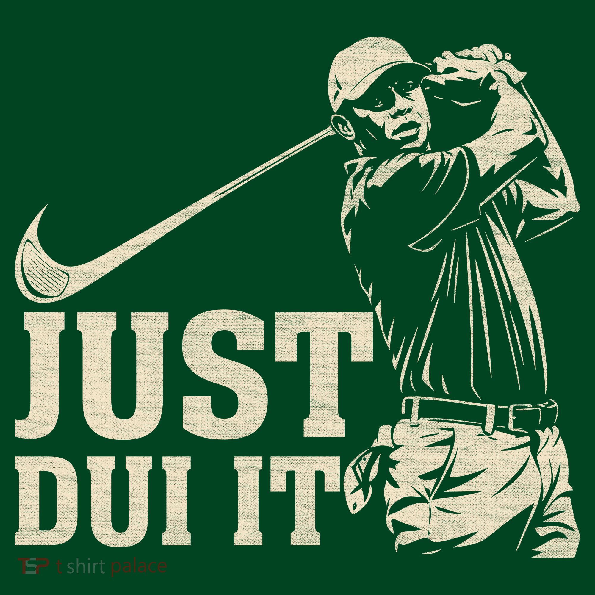Just Dui It Funny Golf Parody Visor