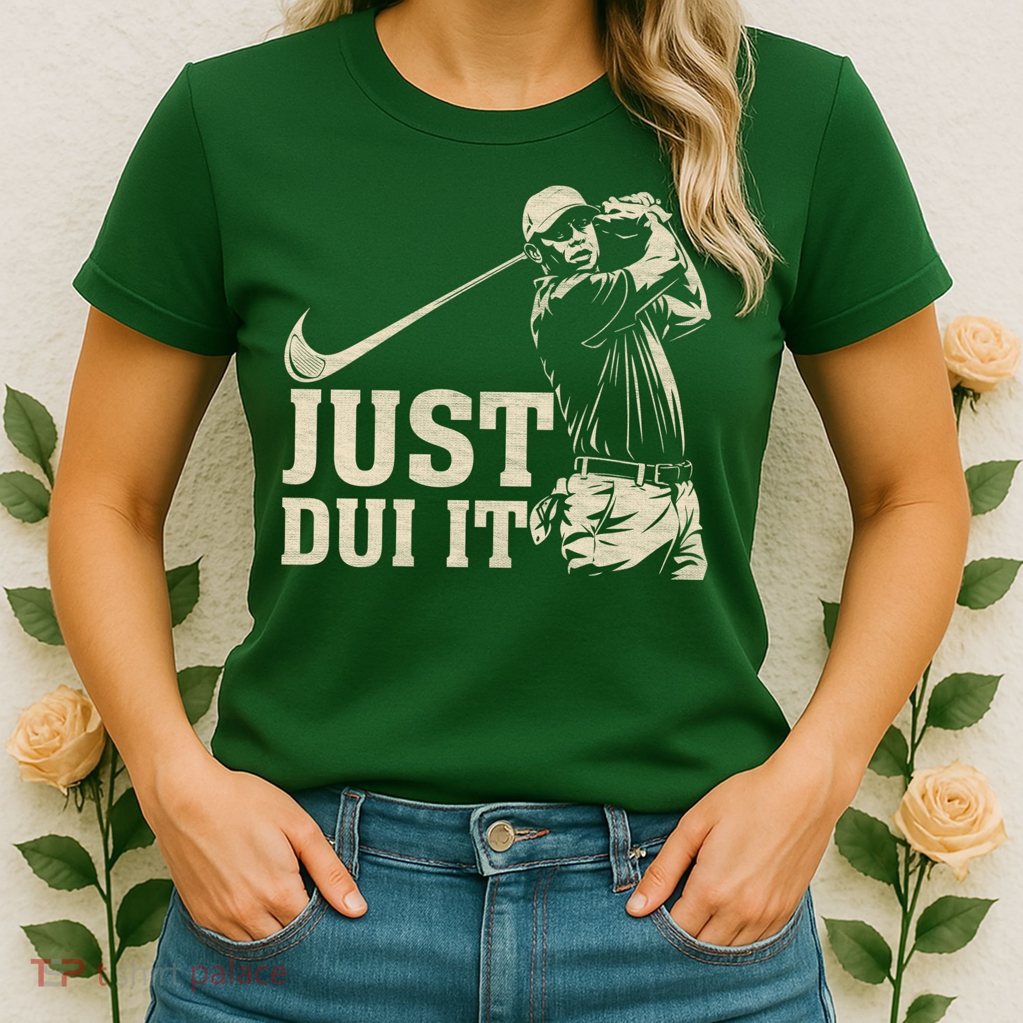 Just Dui It Funny Golf Parody Women's T-Shirt