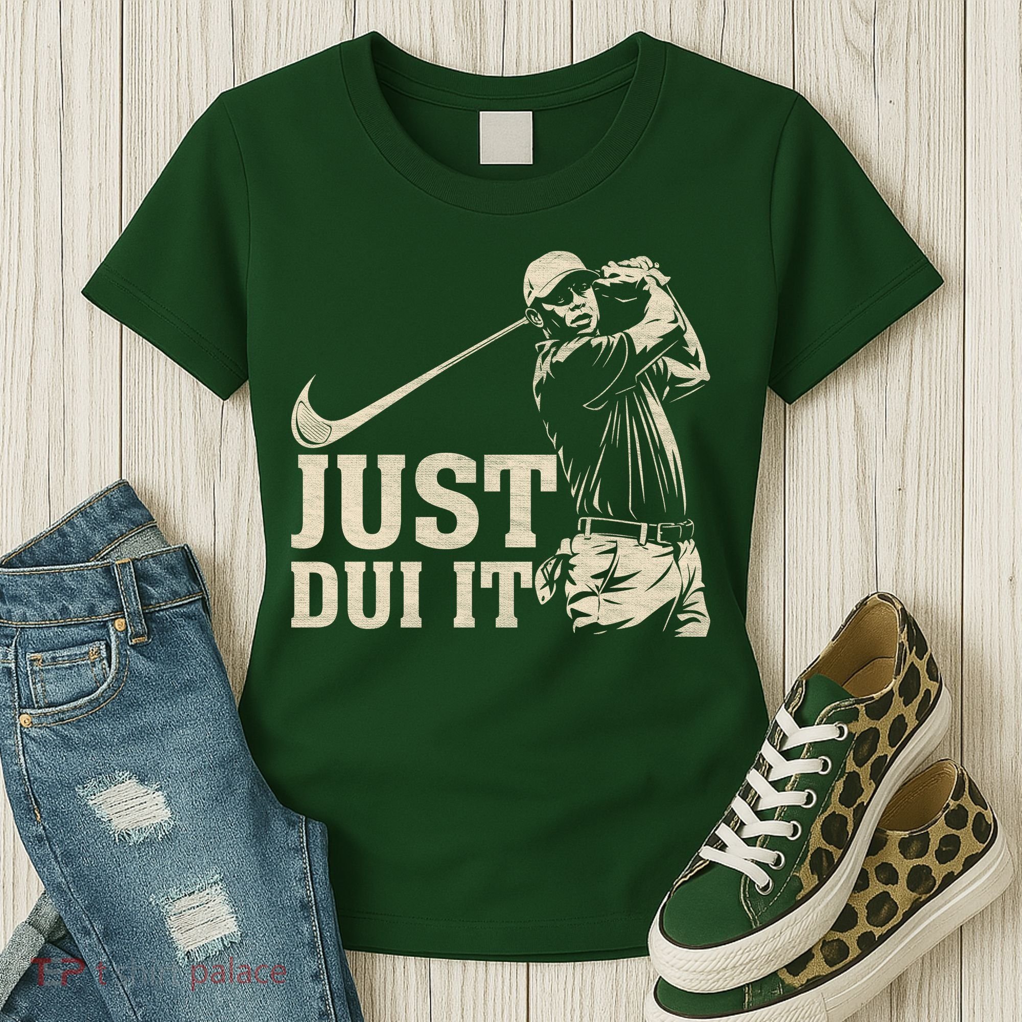 Just Dui It Funny Golf Parody Women's T-Shirt