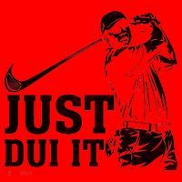 Just Dui It Funny Golf Parody Santa Hat thumb 1