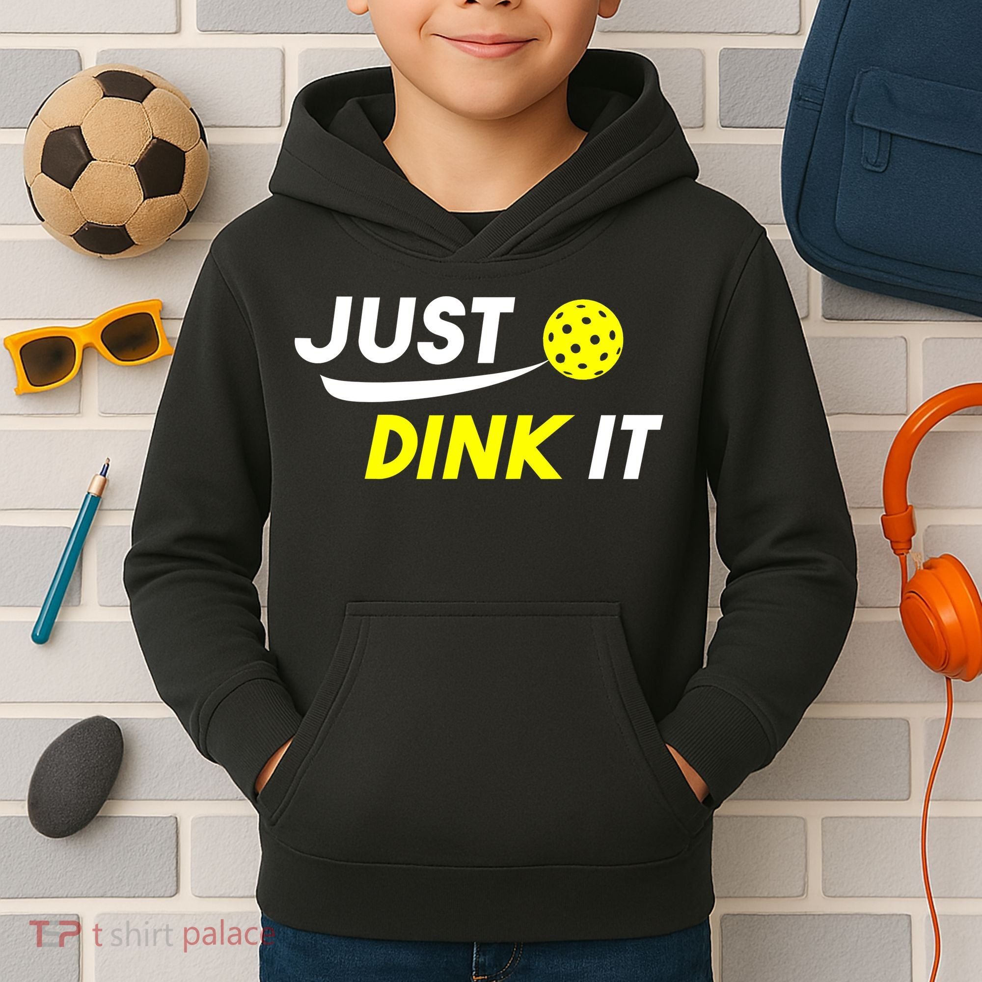 Just Dink It Pickleball Kids Hoodie