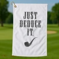 Just Deduce It Golf Towel thumb 1