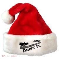Just Drift It Auto Racing Import Tuner Motorsports Funny Gift Santa Hat thumb 0