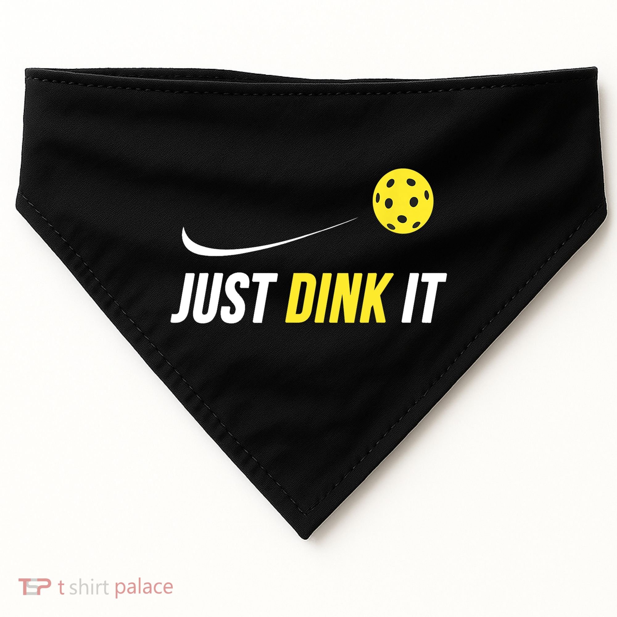 Just Dink It Funny Pickleball T USA-Made Doggie Bandana