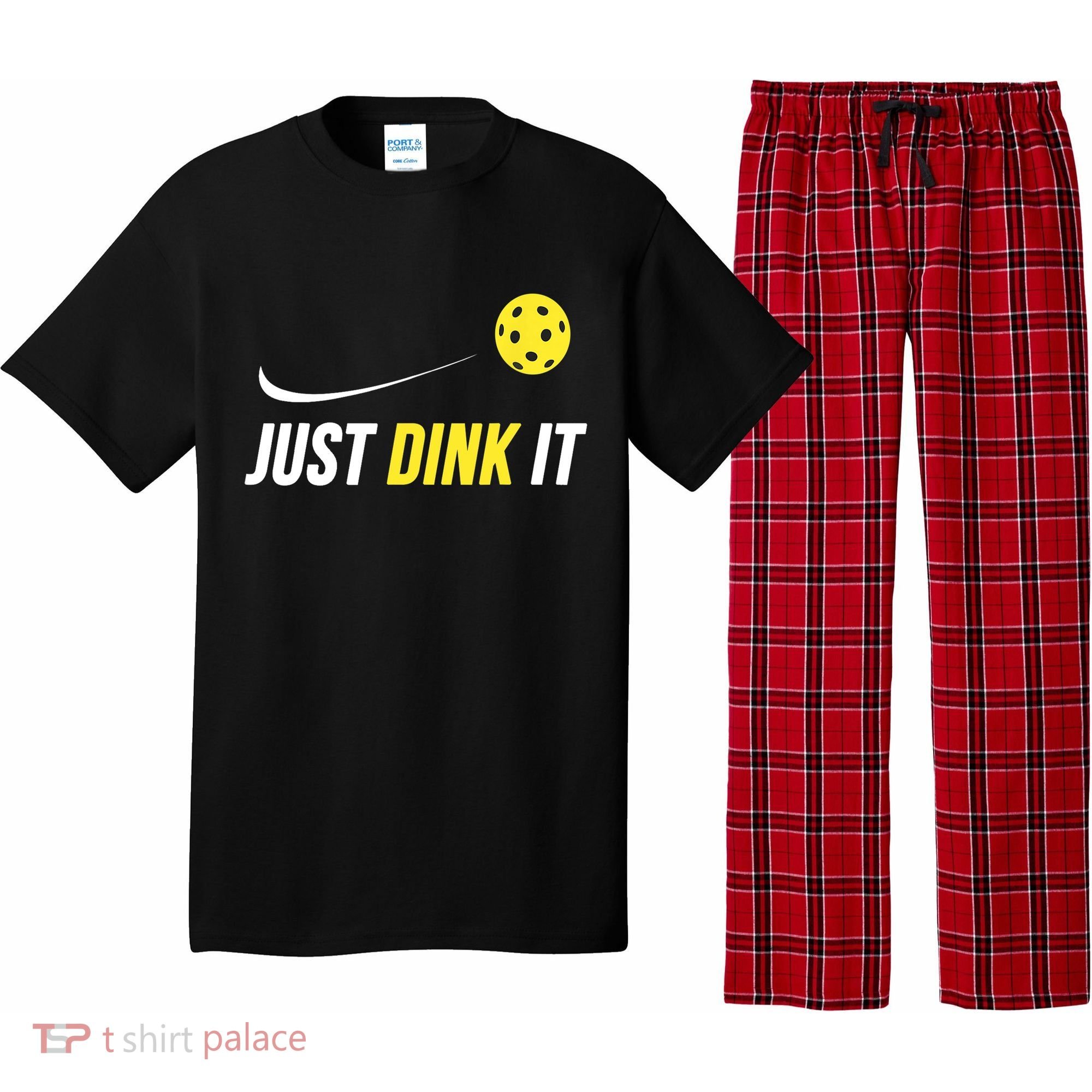 Just Dink It Funny Pickleball T Pajama Set
