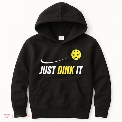 Just Dink It Funny Pickleball T Kids Hoodie