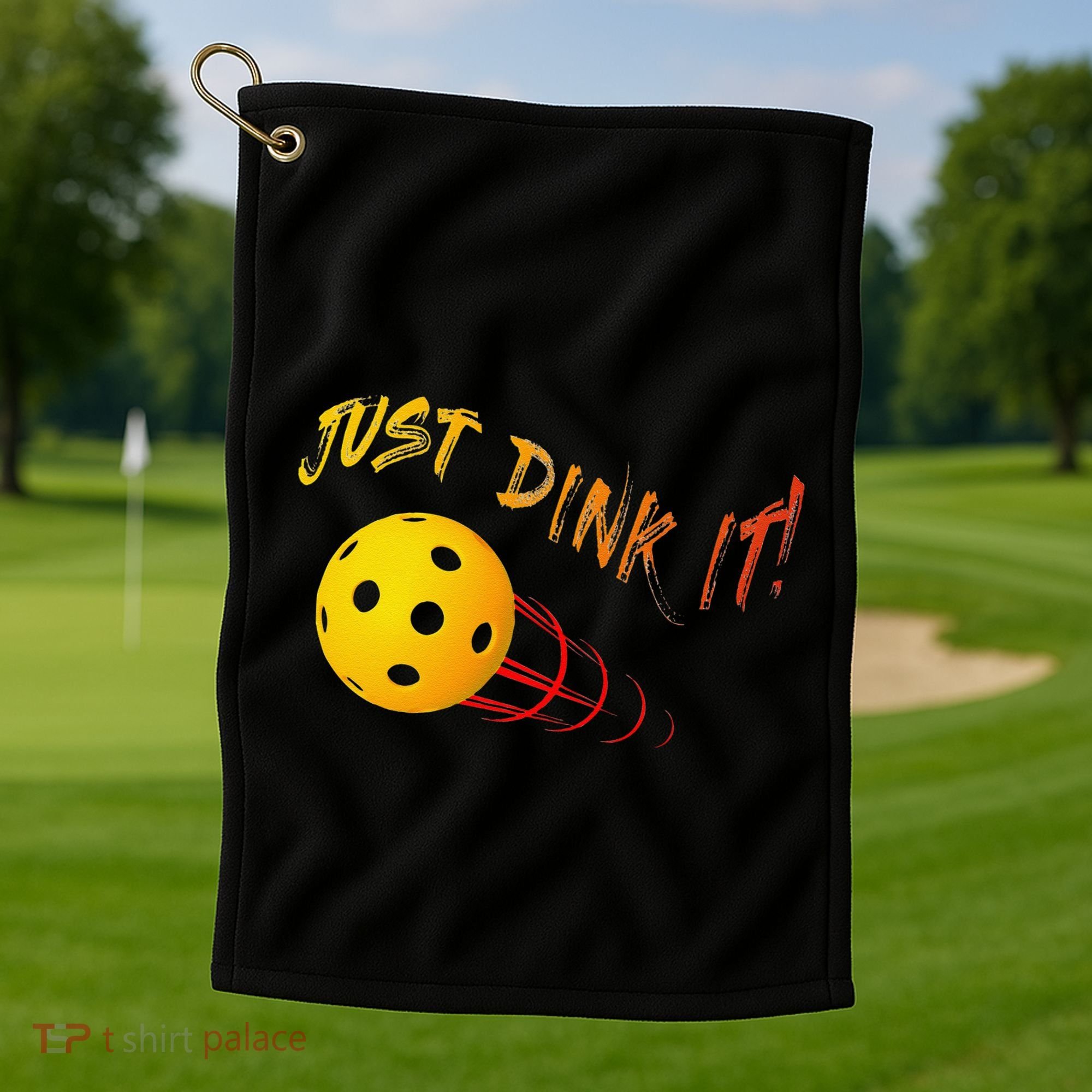 Just Dink It Funny Pickleball Golf Towel