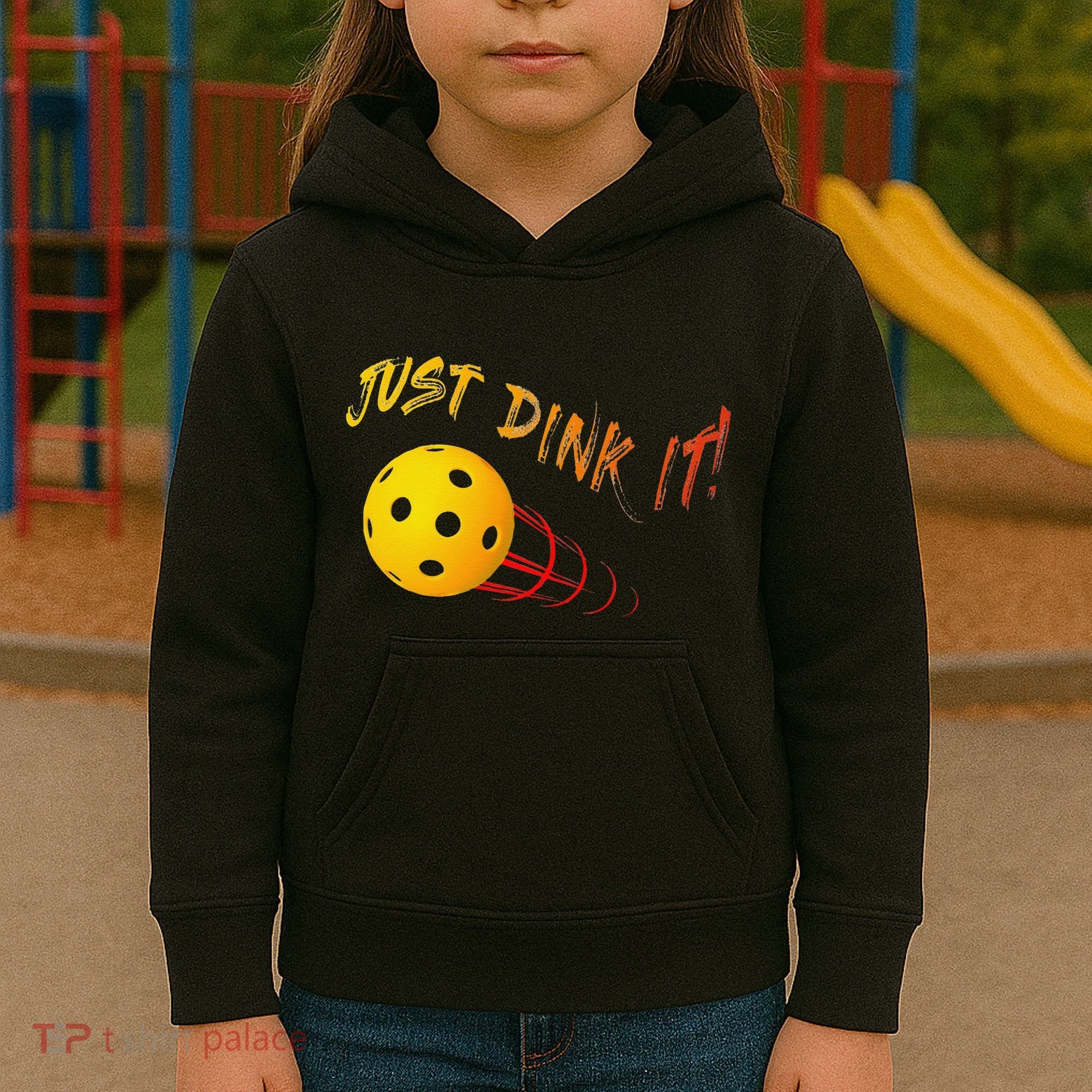 Just Dink It Funny Pickleball Kids Hoodie
