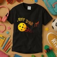 Just Dink It Funny Pickleball Kids T-Shirt thumb 3