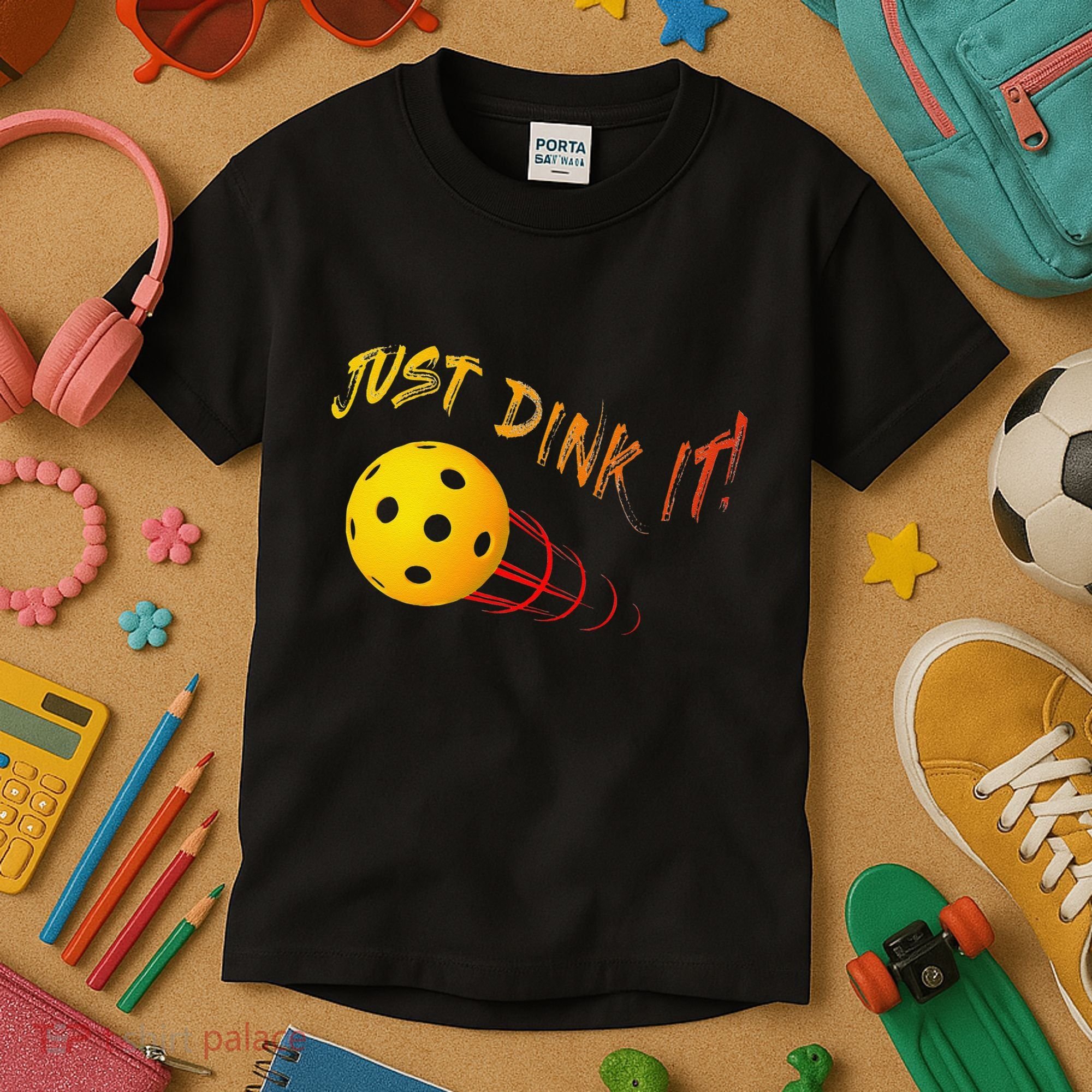Just Dink It Funny Pickleball Kids T-Shirt