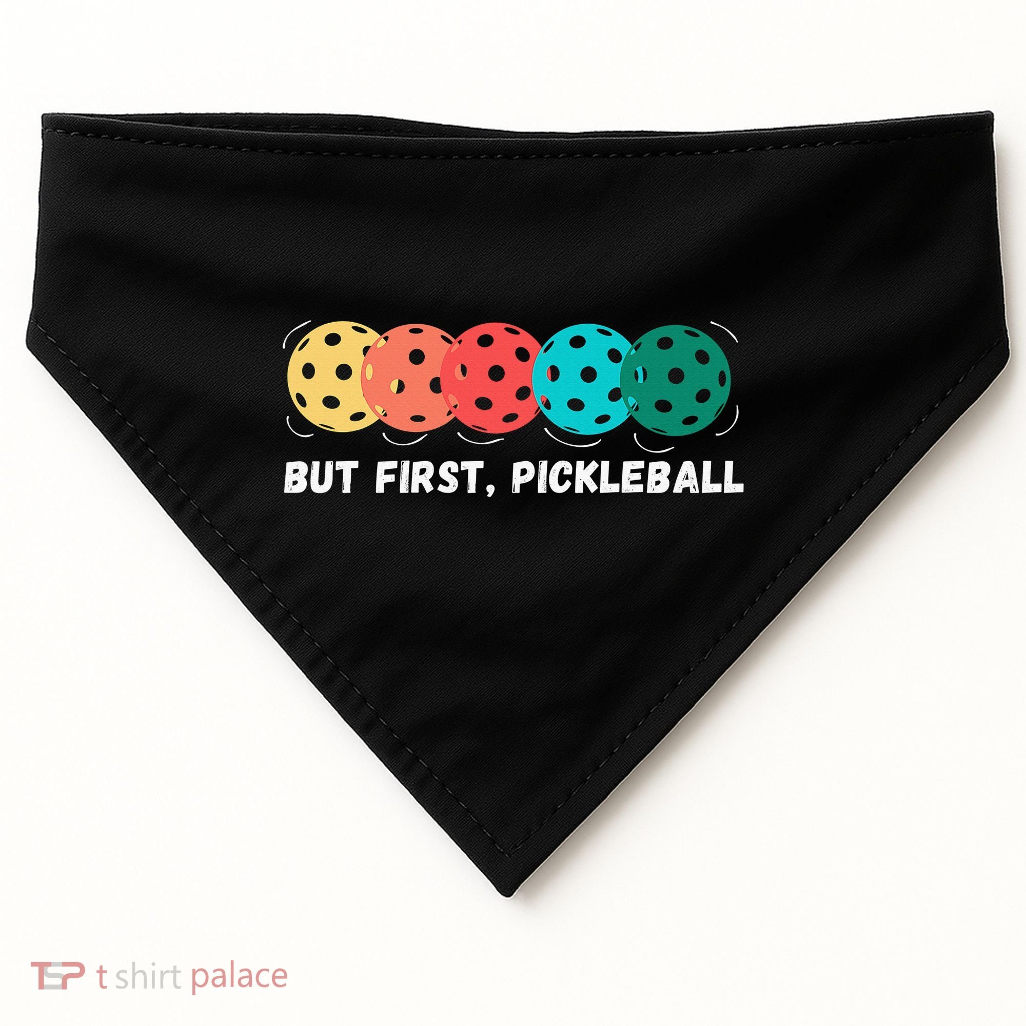 Just Dink It Funny Pickleball Pickle Ball USA-Made Doggie Bandana