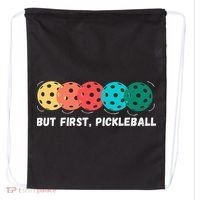Just Dink It Funny Pickleball Pickle Ball Drawstring Bag thumb 0