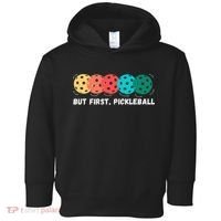 Just Dink It Funny Pickleball Pickle Ball Toddler Hoodie thumb 0