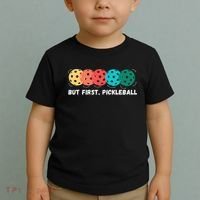 Just Dink It Funny Pickleball Pickle Ball Toddler T-Shirt thumb 2