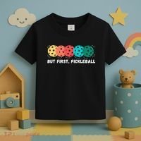 Just Dink It Funny Pickleball Pickle Ball Toddler T-Shirt thumb 3