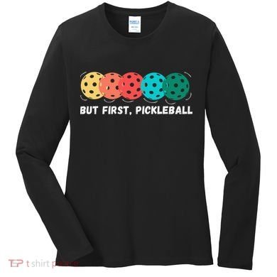 Just Dink It Funny Pickleball Pickle Ball Women's Long Sleeve Shirt