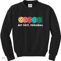 Just Dink It Funny Pickleball Pickle Ball Kids Sweatshirt thumb 0