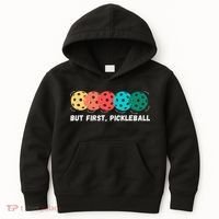 Just Dink It Funny Pickleball Pickle Ball Kids Hoodie thumb 0