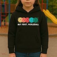 Just Dink It Funny Pickleball Pickle Ball Kids Hoodie thumb 3