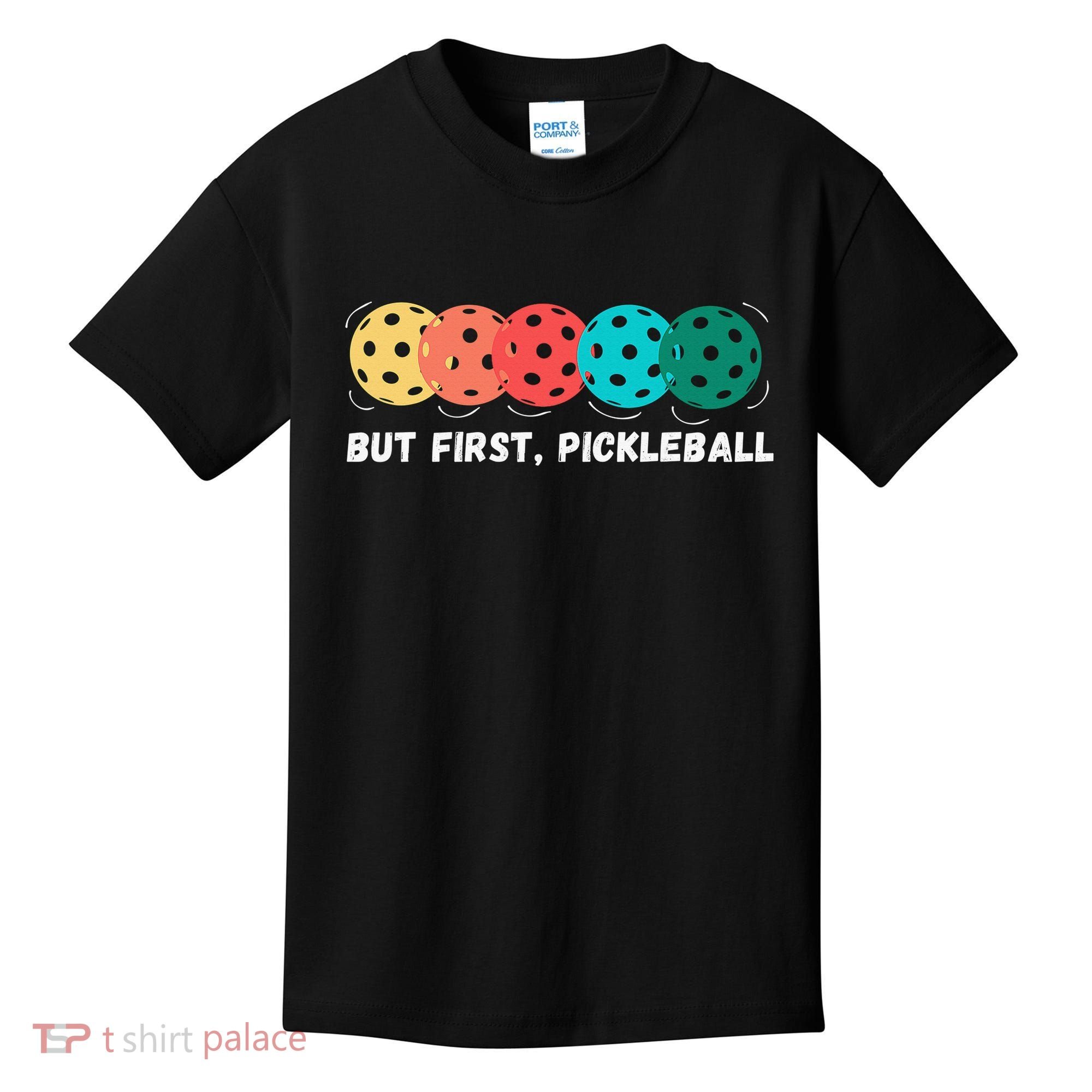 Just Dink It Funny Pickleball Pickle Ball Kids T-Shirt