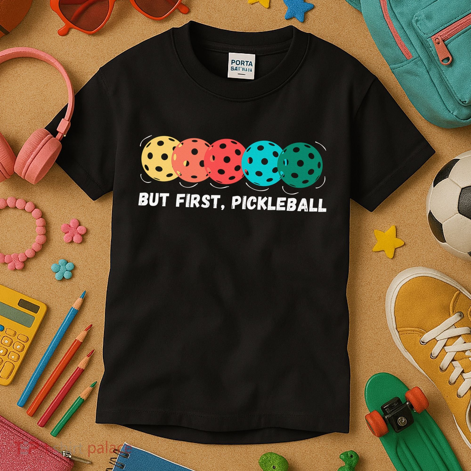Just Dink It Funny Pickleball Pickle Ball Kids T-Shirt