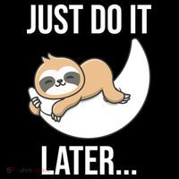 Just Do It Later Sloth Backpack thumb 2