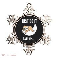Just Do It Later Sloth Ornament thumb 0