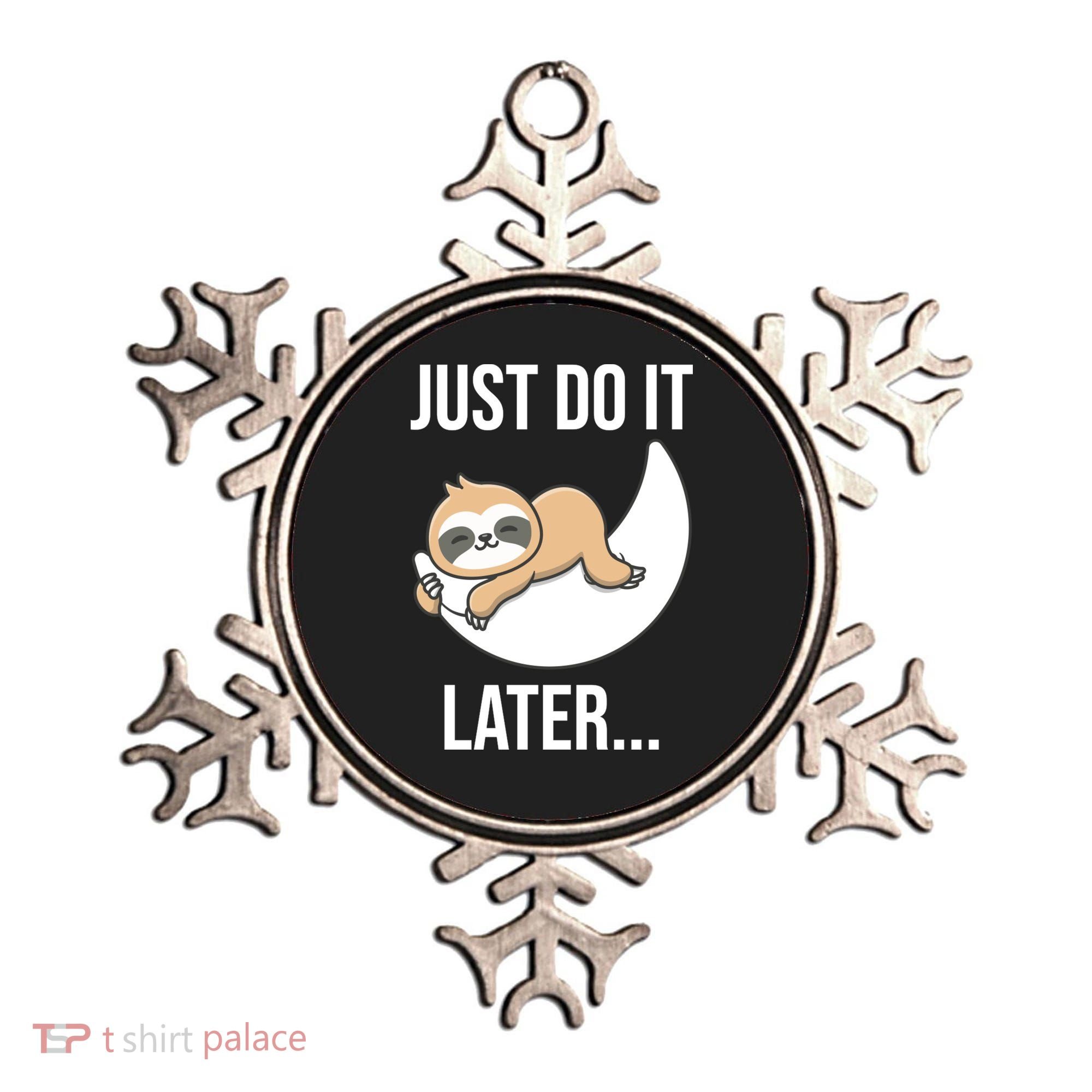 Just Do It Later Sloth Ornament